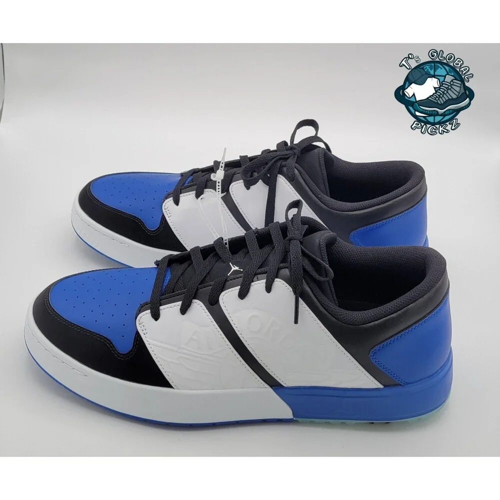 Nike Air Jordan NU Retro 1 Golf Shoes Royal Blue White FZ4153-004 Mens Size 15
